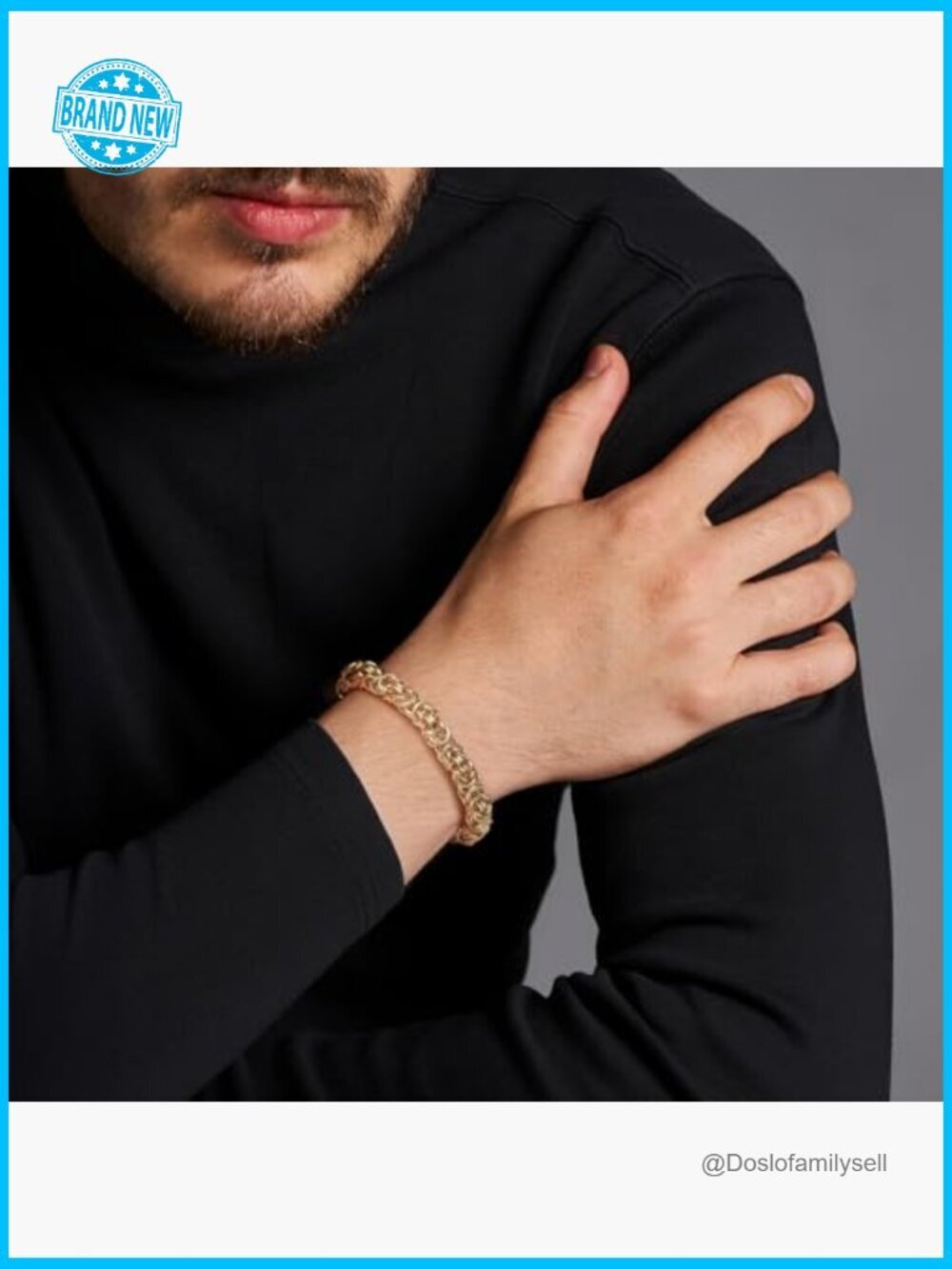 14K Gold Byzantine Link Chain Bracelet Stackable Unisex Elegant Classic - Picture 3 of 7